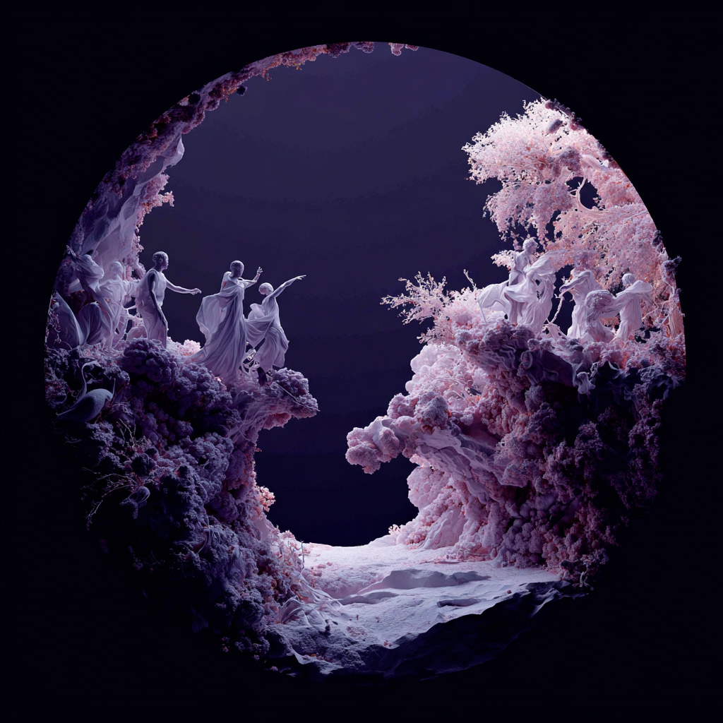 Nigredo. Liminal. Зеркало 3 — визуальное искусство, 2025