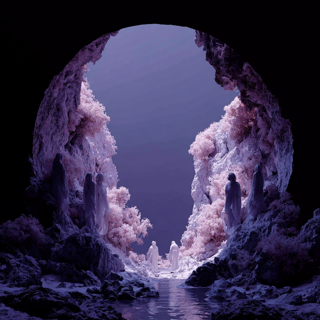 Nigredo. Liminal. Зеркало 7 — современное визуальное искусство, 2025
