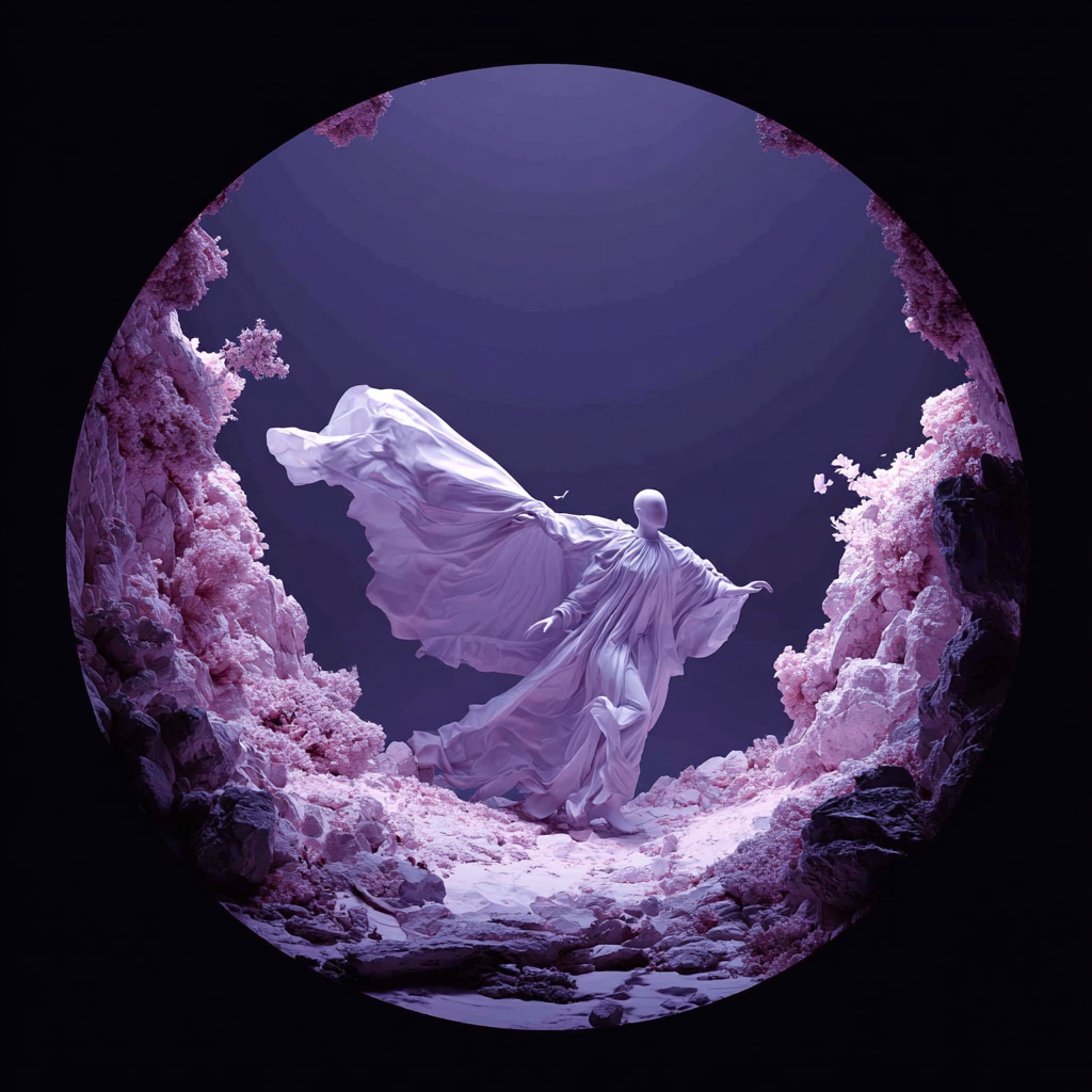 Nigredo. Liminal. Зеркало 8 — визуальное искусство, 2025
