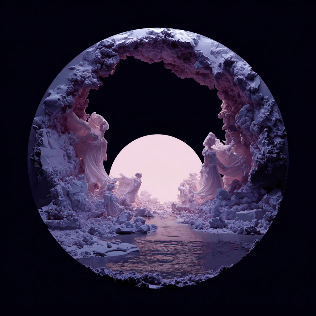 Nigredo. Liminal. Зеркало 9 — расширенная фотография, 2025